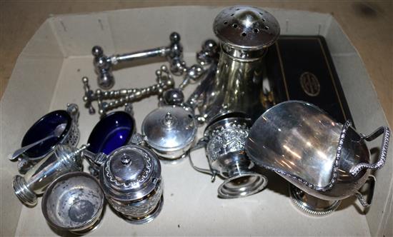 Small qty silver & plate
